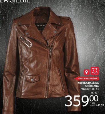 Kurtka damska skórzana promocja w Selgros