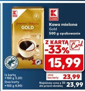 Kawa K-CLASSIC GOLD promocja