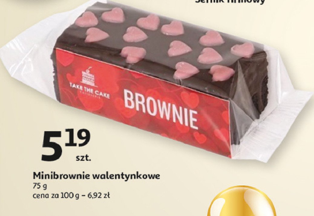 Brownie walentykowe promocja w Auchan