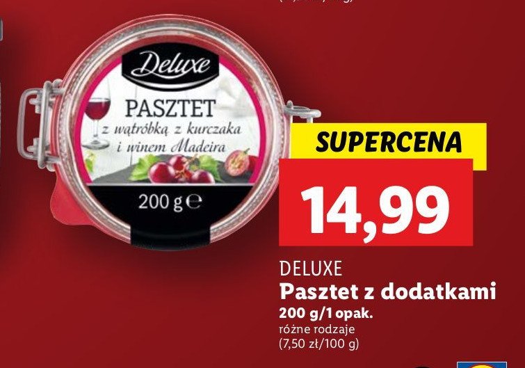 Pasztet z wątróbki z kurczaka i winem madeira Deluxe promocja