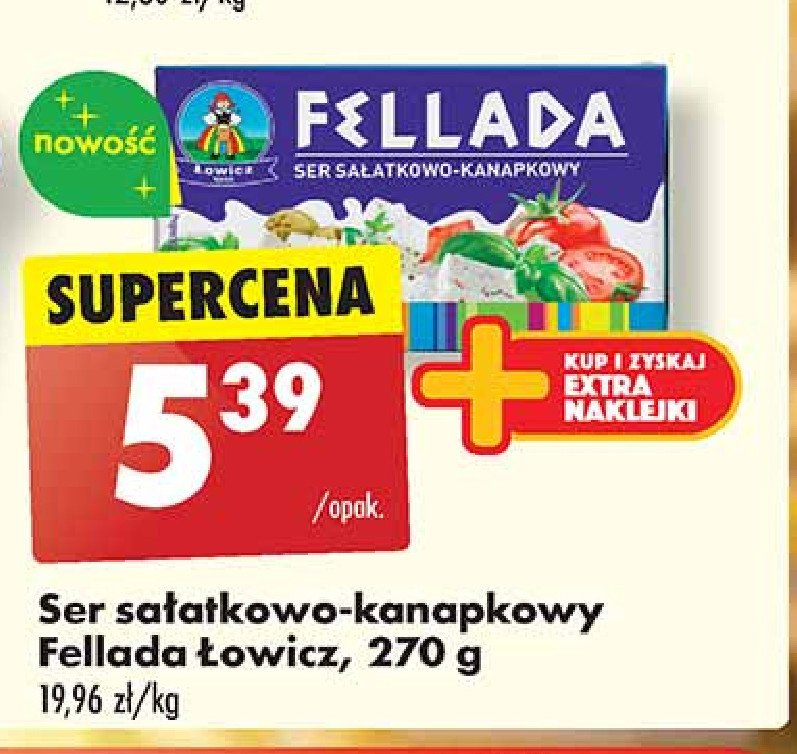 Ser sałatkowo-kanapkowy 45 % Łowicz 1906 fellada promocja