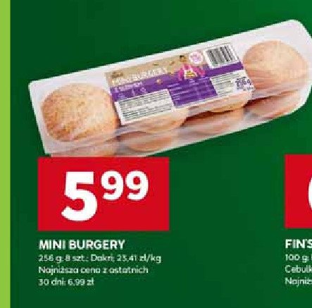 Burgery mini z sezamem Dakri promocja w Stokrotka