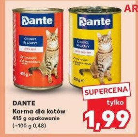 Karma dla kota drób w sosie Dante promocja