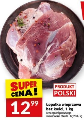 Łopatka wieprzowa bez kości, 1 kg promocja w Twój Market