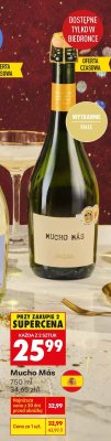 Wino musujące Mucho Más promocja w Biedronka