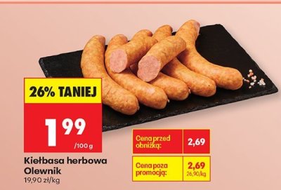 Kiełbasa herbowa Olewnik promocja w Biedronka