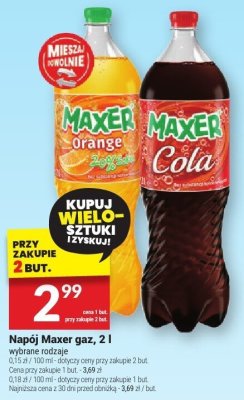 Napój Maxer gaz 2l promocja w Twój Market