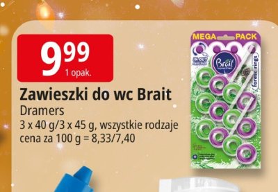 Zawieszki do wc Brait Dramers promocja w Leclerc