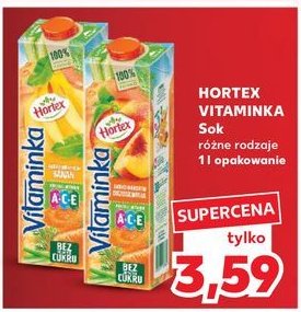 Sok marchew-jabłko-brzoskwinia Hortex vitaminka promocja