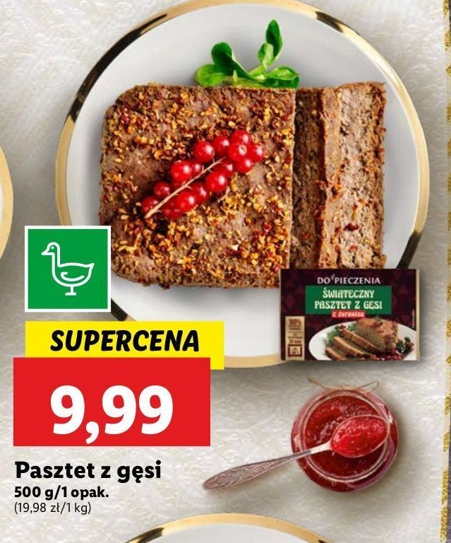 Pasztet z gęsi promocja w Lidl