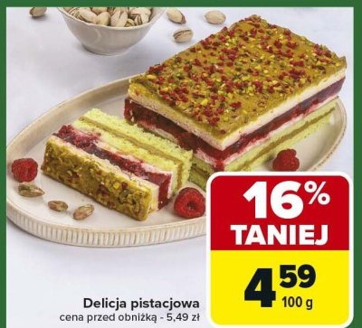 Delicja pistacjowa promocja w Carrefour