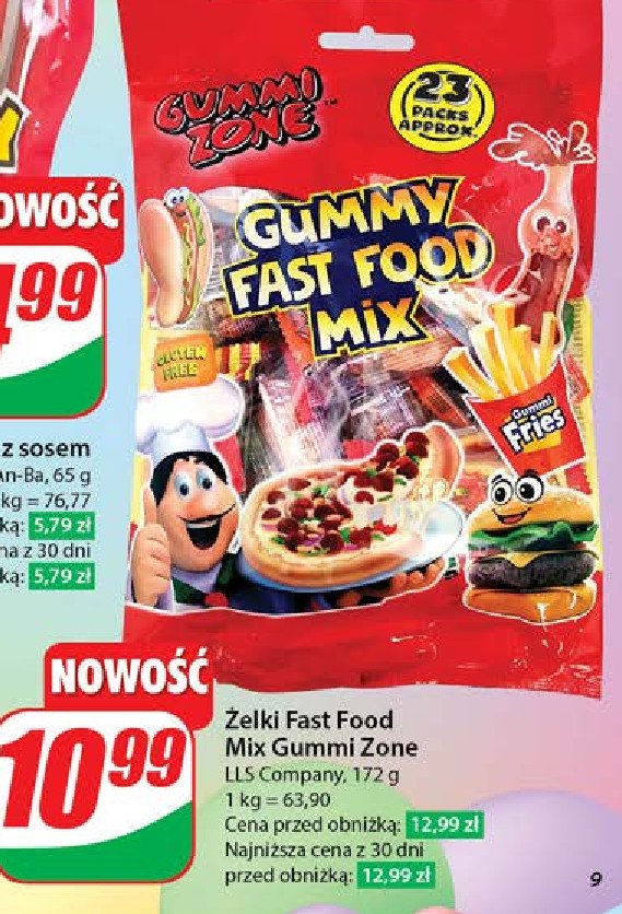 Żelki fast food mix Gummi zone promocja