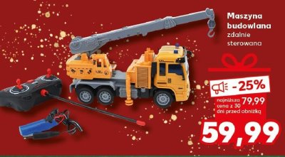 Maszyna budowlana zdalnie sterowana promocja w Kaufland