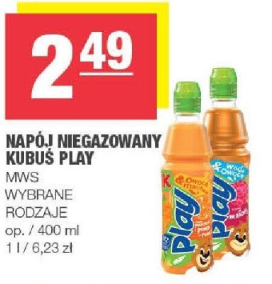 Napój niegazowany Kubuś Play MWS promocja w SPAR