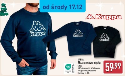 Bluza dresowa męska KAPPA promocja w Aldi