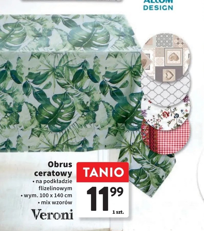 Obrus ceratowy 100 x 140 cm Veroni porcelana ceramika promocja