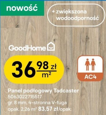Panel podłogowy Tadcaster GoodHome promocja w Castorama