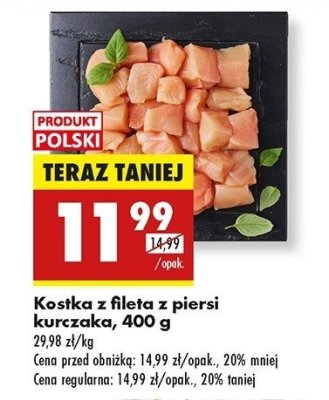 Kostka z fileta z piersi kurczaka promocja