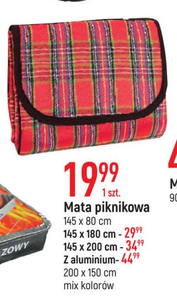 Mata piknikowa 145 x 200 cm promocja