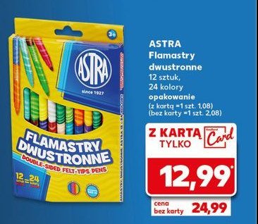 Flamastry dwustronne Astra promocja