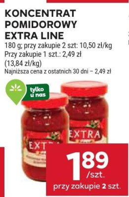 Koncentrat pomidorowy Extra Line promocja w Stokrotka