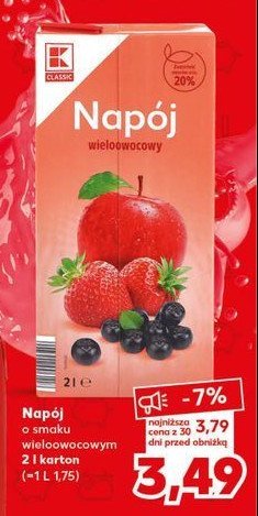 Nap贸j wieloowocowy K-classic promocja