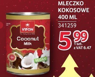 Mleczko kokosowe Vifon 400 ml promocja w Selgros