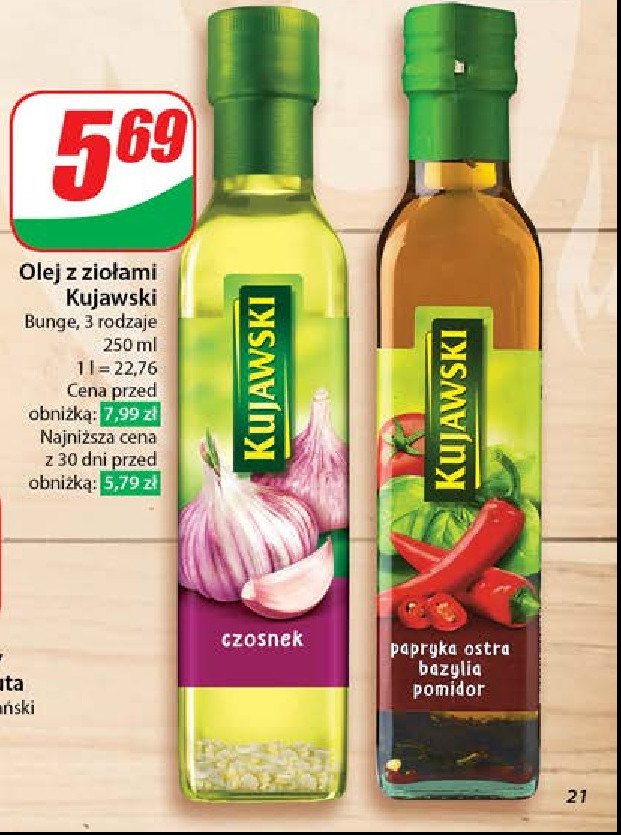 Olej czosnek Kujawski kruszwica promocja
