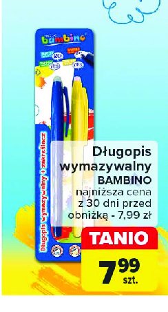 Długopis wymazywalny Moje bambino promocja