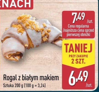 Rogal z białym makiem promocja w Aldi
