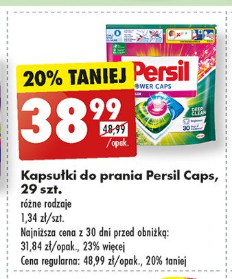 Kapsułki do prania color PERSIL POWER CAPS promocja