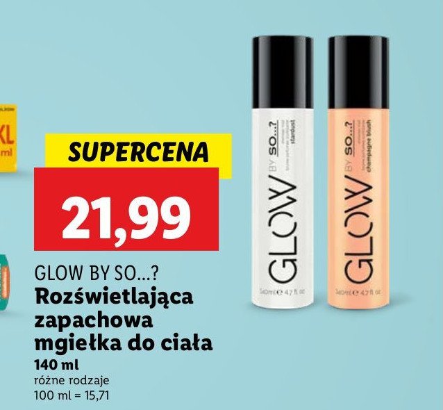 Mgiełka do ciała stardust GLOW BY SO...? promocja w Lidl