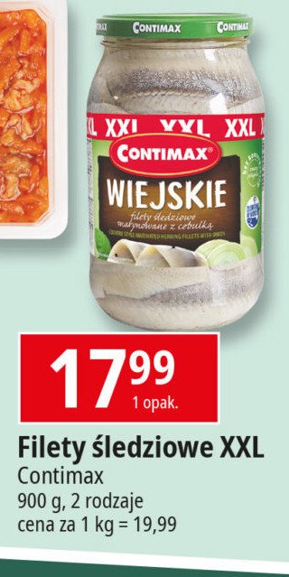 Filety śledziowe wiejskie Contimax promocja w Leclerc