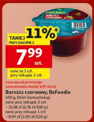 Barszcz czerwony BeFoodie promocja w Auchan