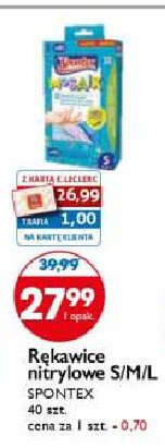 R臋kawiczki nitrylowe s Spontex promocja