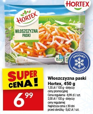 Włoszczyzna paski Hortex, 450 g promocja w Twój Market