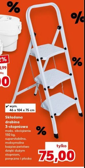 Drabina 3 stopnie promocja w Kaufland