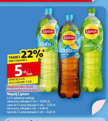Herbata mro偶ona zero Lipton green ice tea Lipton ice tea promocja