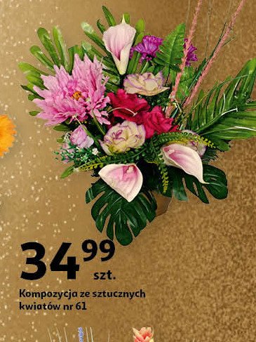 Kompozycja kwiatowa 61 promocja w Auchan