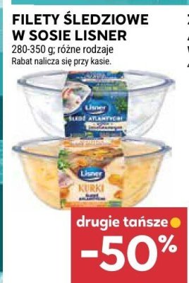 Filety śledziowe w sosie Lisner promocja w Stokrotka