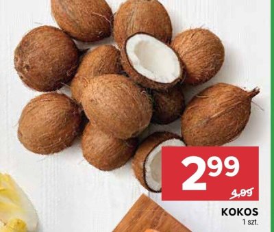 Kokos ze słomką promocja w Stokrotka