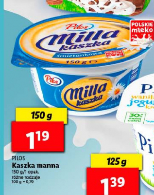 Kaszka manna 艣mietankowa Pilos milla promocja