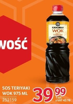 Sos teriyaki wok Kikkoman 975ml promocja w Selgros