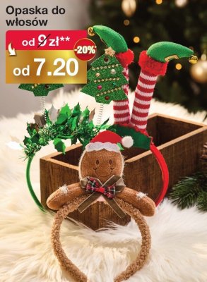 Opaska do włosów świąteczna promocja w Woolworth