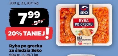 Ryba po grecku ze śledzia promocja w Netto