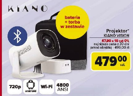Projektor vision Kiano promocja w Carrefour