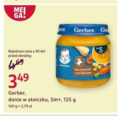 Danie w słoiczku 5m+ promocja w Rossmann