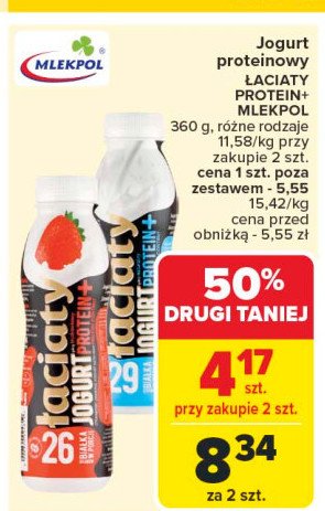 Jogurt proteinowy truskawka 艁aciaty promocja