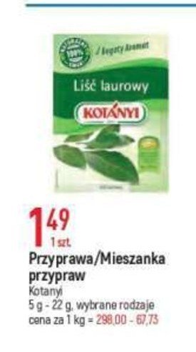 Mieszanka przypraw Kotanyi promocja