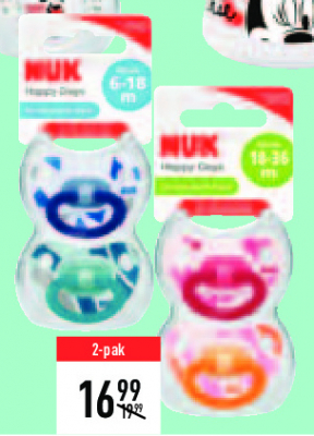 Smoczek silikonowy 18-36 Nuk promocja